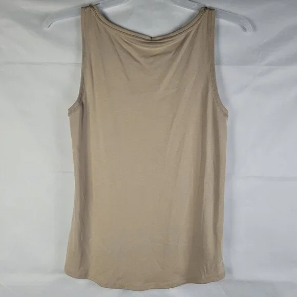 J Jill Pure Pima Tank Top Women's M  Oatmeal Pima Cotton Basic Classic Casual - Picture 3 of 3